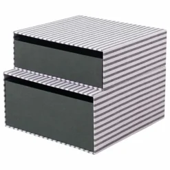 New Boîtes de rangement en carton Cecelia - Set de 2 | Lilas Petits Rangements