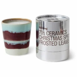 Best Bougie en grès Frosted Leaves Homme Bougies, Senteurs|Bougies, Senteurs