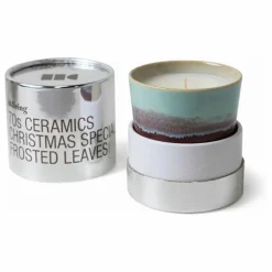 Best Bougie en grès Frosted Leaves Homme Bougies, Senteurs|Bougies, Senteurs