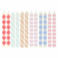 Hot Bougies à motifs - Set de 12 Homme Bougies, Senteurs|Bougies, Senteurs