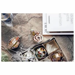 Outlet Boule de Noël anatomic ovale en verre Enfant Décoration De Fête