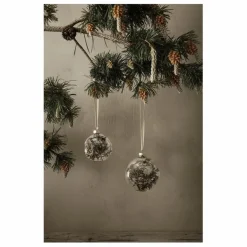 Sale Boule de noël Flora en verre - Set de 4 | Enfant Décoration De Fête