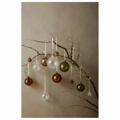 Best Boule de noël Twirl en verre - Set de 4 Enfant Décoration De Fête