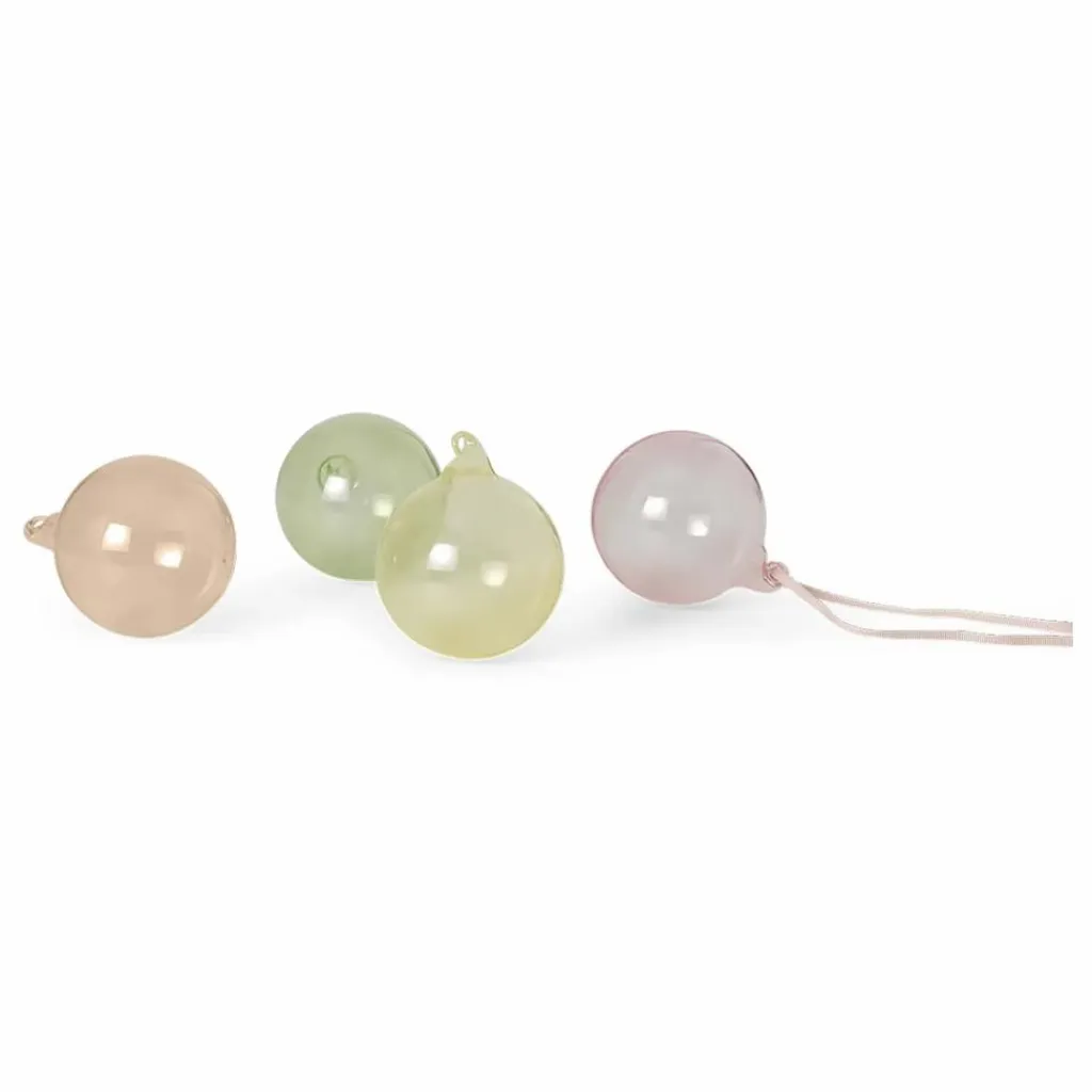 Sale Boules de Noël en verre - Set de 4 | Enfant Décoration De Fête
