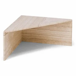 Clearance Bout de canapé Triangolo en travertin Tables, Bureaux