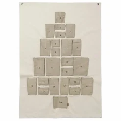 New Calendrier de l'avent Pine en coton bio Enfant Décoration De Fête