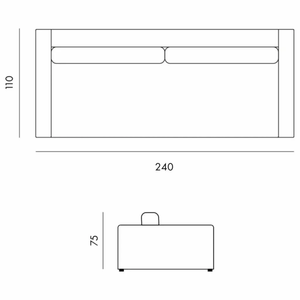 Hot Canapé 3 places Bellechasse light en velours gratté - 240 cm | Canapés, Fauteuils