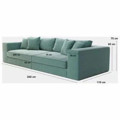 Clearance Canapé 4 places Bellechasse light en bouclette - 260 cm | Canapés, Fauteuils