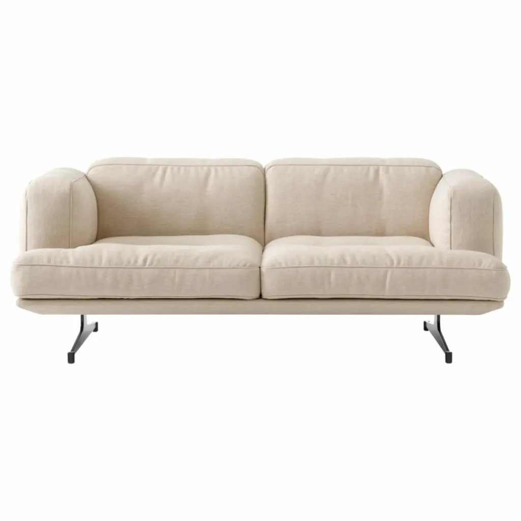 Canapé 2 places Inland AV22, piétement noir | Canapés, Fauteuils