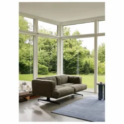 Canapé 2 places Inland AV22, piétement noir | Canapés, Fauteuils