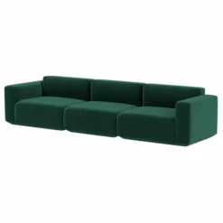 Canapé Develius EV1, 3 places en velours | Canapés, Fauteuils