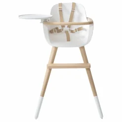 Clearance Chaise haute OVO LUXE ONE harnais en simili cuir beige | Chaises Hautes|Chaises Hautes, Transats