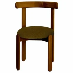 Discount Chaise Lilas en bois finition Teck, assise en bouclette | Chaises, Tabourets, Bancs