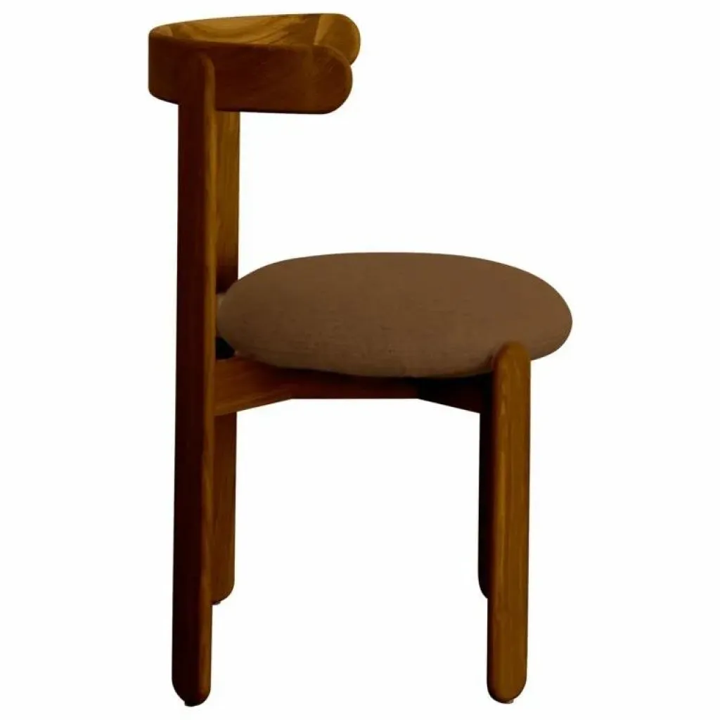 Discount Chaise Lilas en bois finition Teck, assise en lin | Chaises, Tabourets, Bancs