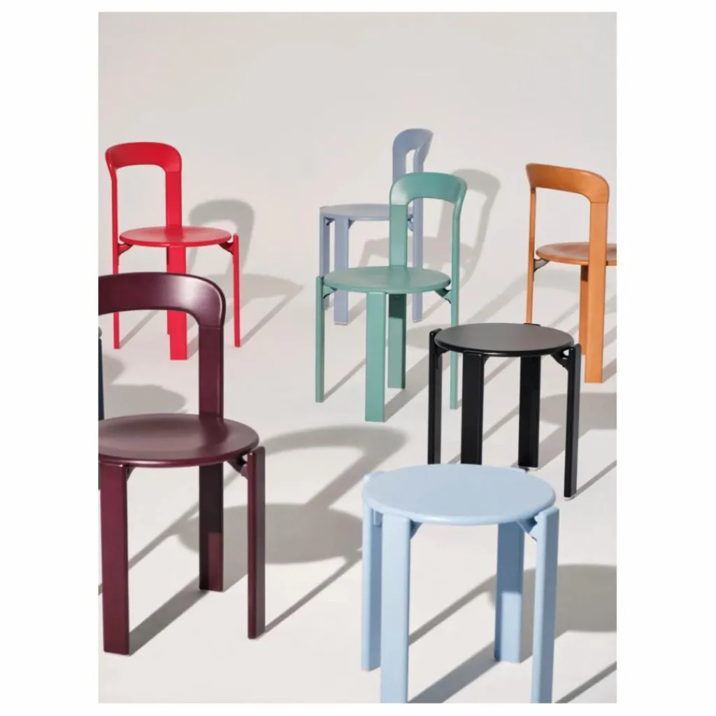 Hot Chaise Rey en bois laqué - Bruno Rey | Chaises, Tabourets, Bancs