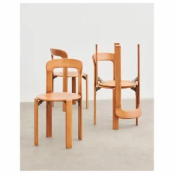 New Chaise Rey en bois laqué - Bruno Rey | Chaises, Tabourets, Bancs