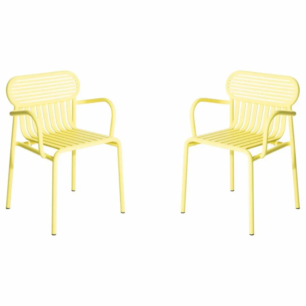 Chaise Week-end avec accoudoirs - Set de 2 | Mobilier De Jardin
