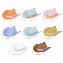 Sale Chapeaux de fête Western - Set de 8 Enfant Décoration De Fête