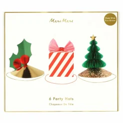 Discount Chapeaux festifs Noël - Set de 6 Enfant Décoration De Fête