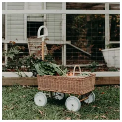New Chariot en rotin Enfant Rangements|Patères, Paniers Enfant