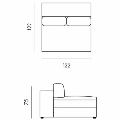 Chauffeuse 2 places Bellechasse en bouclette - 120 cm | Canapés, Fauteuils