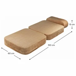 Best Chauffeuse en velours côtelé | Enfant Chaises Enfant