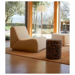 Online Chauffeuse modulable Rotondo en tissu tramé | Canapés, Fauteuils