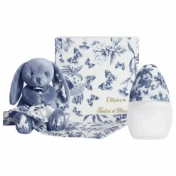 Sale Coffret biberon en silicone médical et doudou lange Augustin le lapin Toile de Jouy - x Tartine et Chocolat | Biberons|Cadeau De Naissance