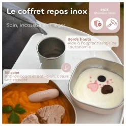 New Coffret repas en inox | Premiers Repas|Puériculture