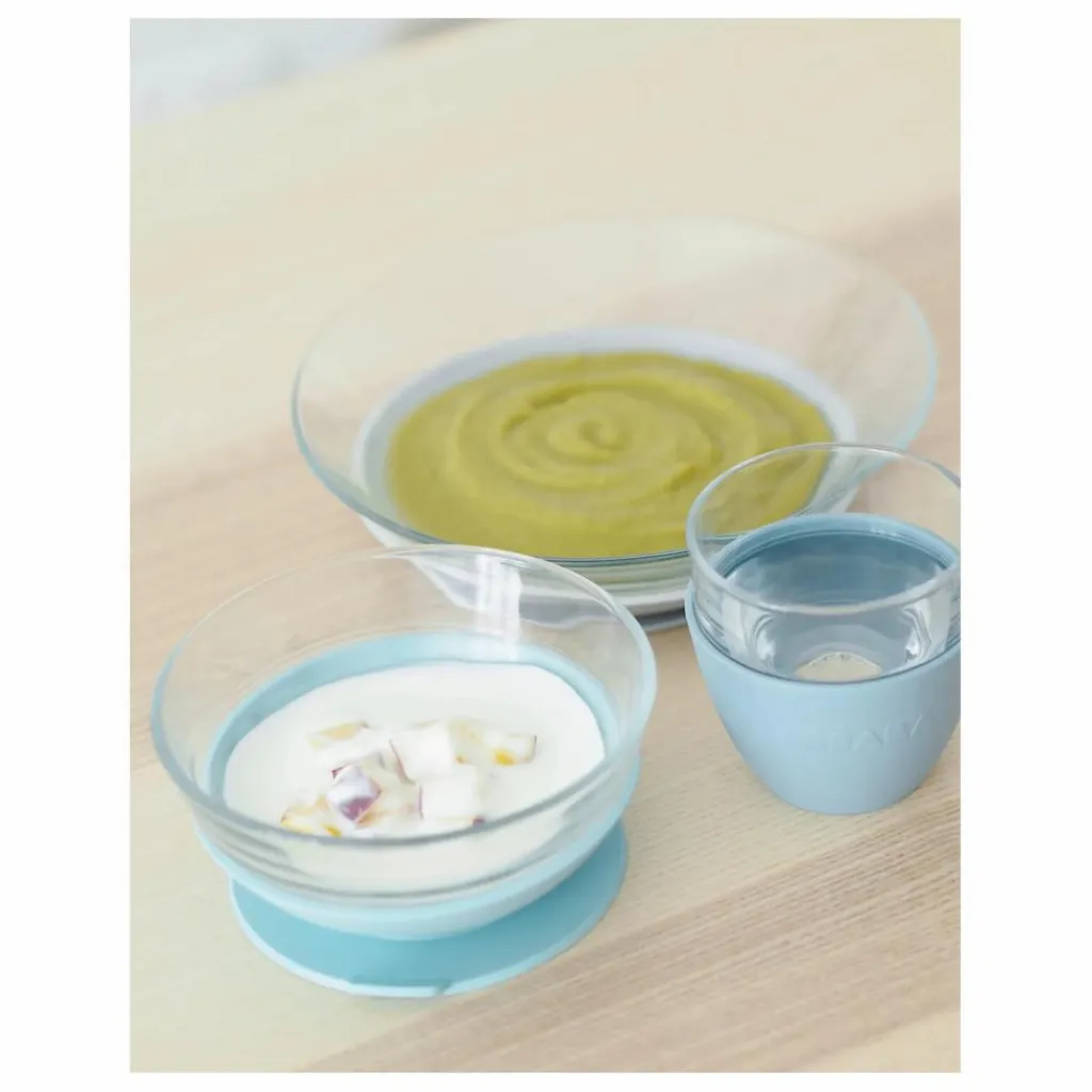 Hot Coffret repas en verre - 3 pièces | Premiers Repas|Puériculture