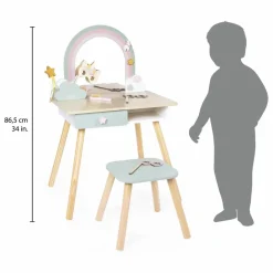 Outlet Coiffeuse Licorne Enfant Rangement Enfant