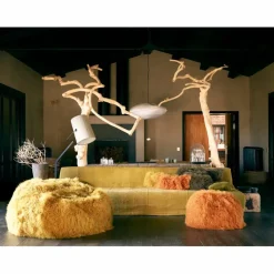 New Coussin basic en peau de chèvre du Tibet | Coussins