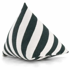 Coussin berlingot Divino à rayures en jacquard | Coussins