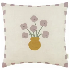 Clearance Coussin Fleurs - Lin Français | Lilas Enfant Coussins|Coussins Enfant