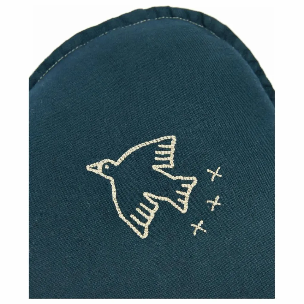 Clearance Coussin Nuage avec broderie Oiseau - Lin Français | Enfant Coussins|Coussins Enfant
