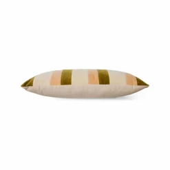 Hot Coussin rayé en velours | Coussins