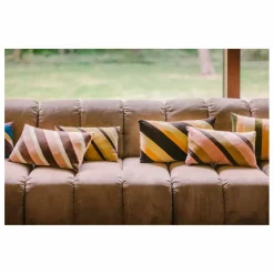 Discount Coussin rayé en velours | Coussins