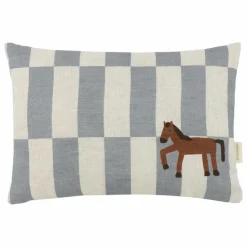 Discount Coussin rectangulaire Cheval Vibes - Lin Français | Enfant Coussins|Coussins Enfant