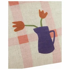 Hot Coussin rectangulaire Tulipe Vibes - Lin Français | Enfant Coussins|Coussins Enfant