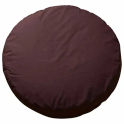 Outlet Coussin rond Bigdot en percale organique - Coffee Brown | Coussins