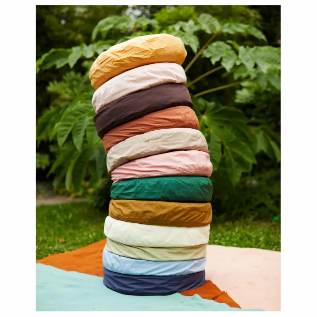 Coussin rond en percale organique | Coussins