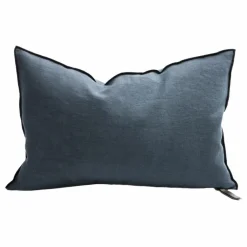 Hot Coussin Vice Versa Black Line en lin stone washed | Coussins