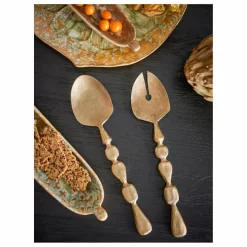 Outlet Couverts à salade Edi en métal - Set de 2 | Homme Art De La Table|Voyage, Outdoor