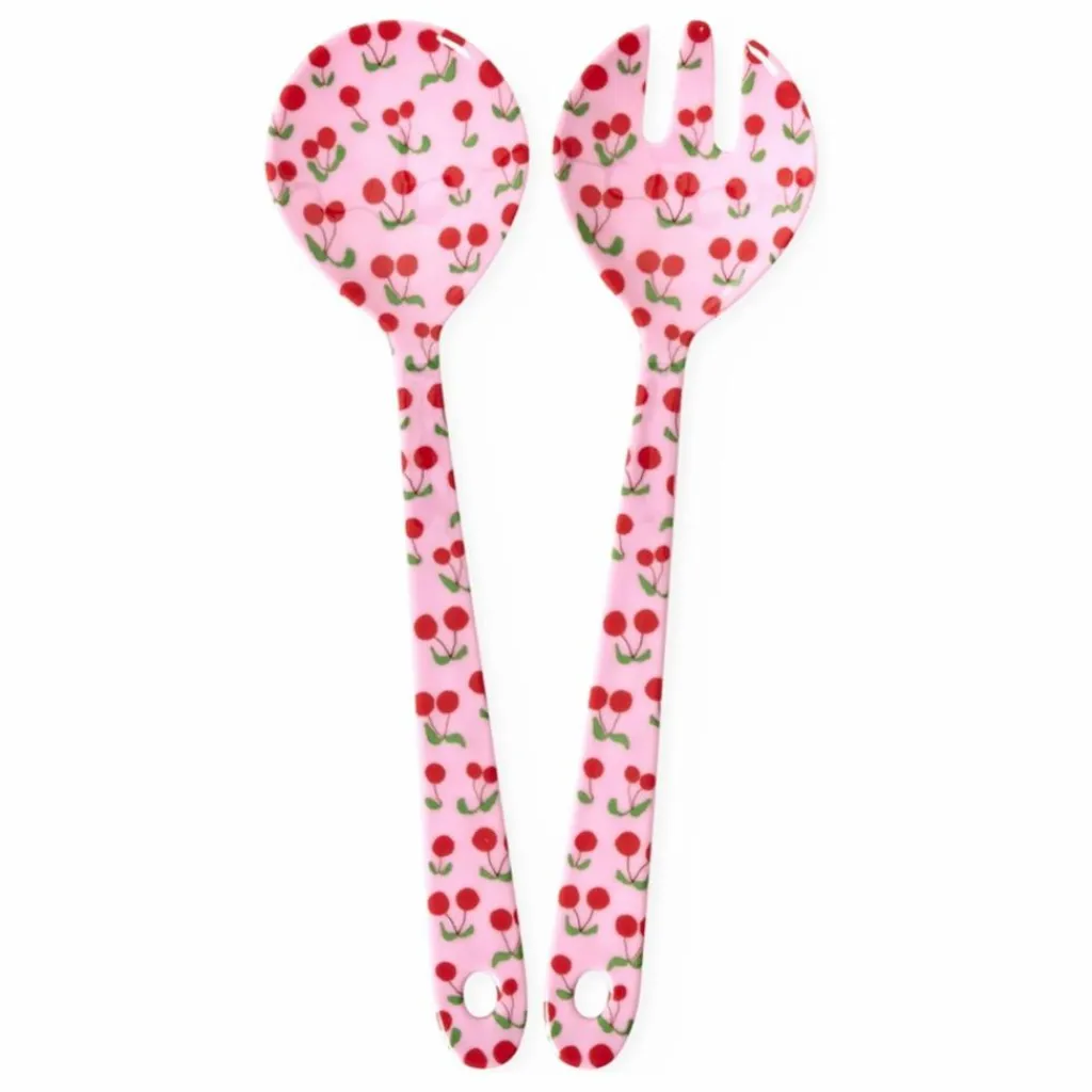 Outlet Couverts à salade en mélamine Cerises | Art De La Table