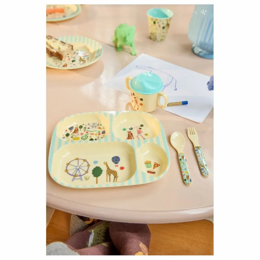 Outlet Couverts en mélamine Fun Fair | Premiers Repas|Puériculture