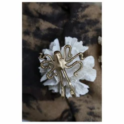 Outlet Crochet Ella Octopus en laiton recyclé | Petits Rangements