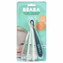 Clearance Cuillère 1er âge soft en silicone - Lot de 4 Premiers Repas|Puériculture