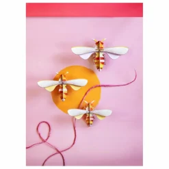 Best Décoration murale Abeilles - Set de 3 Déco Murale, Papier Peint