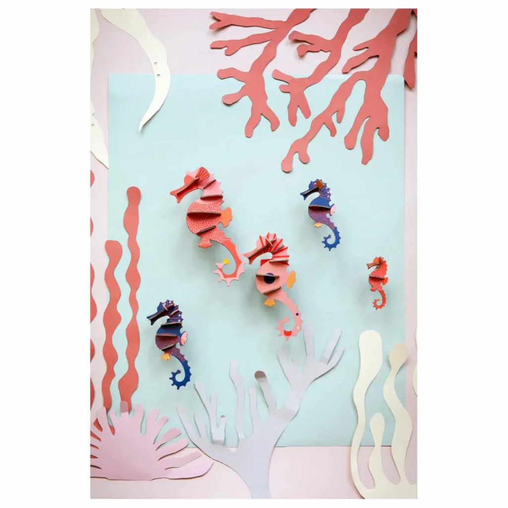 Discount Décoration murale Hippocampes - Set de 5 Enfant Décoration Murale|Déco Murale Enfant