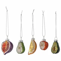 Hot Décorations de Noël Finka en verre - Lot de 5 | Enfant Décoration De Fête